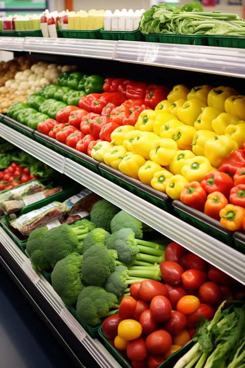 農(nóng)產(chǎn)品新鮮蔬菜貨架攝影圖 攝影圖